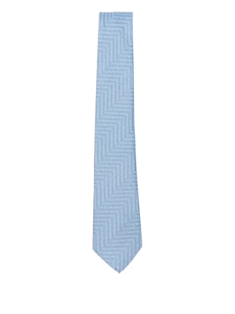 Emporio Armani logo-pattern tie