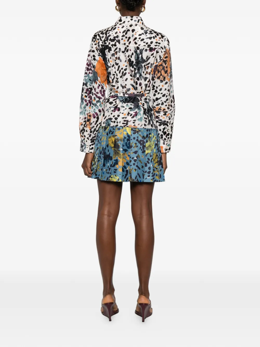 FENDI Mini-jurk met lange mouwen Wit