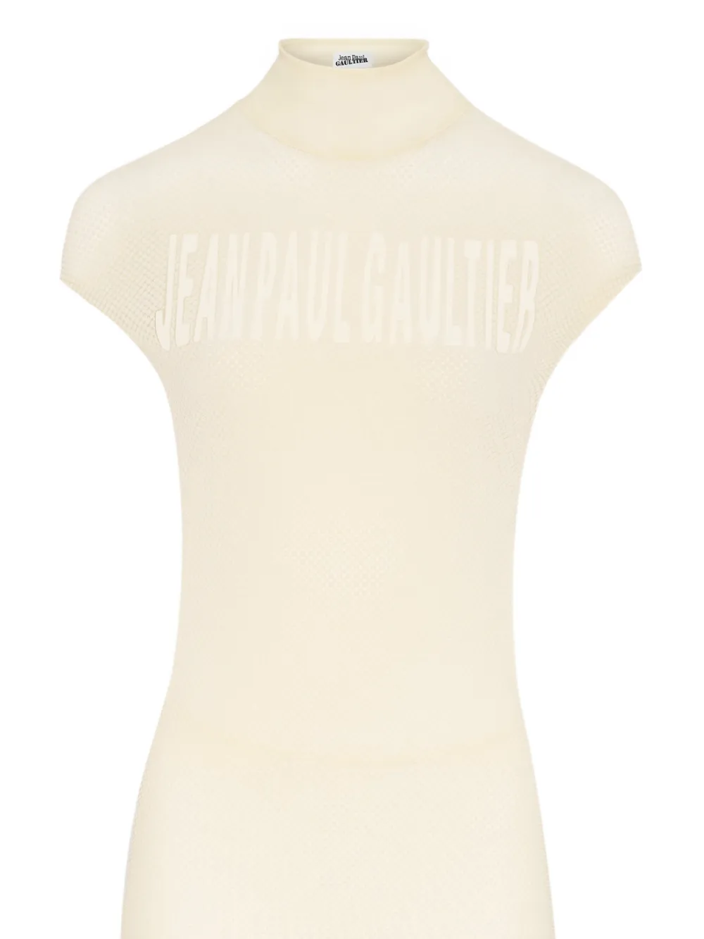 Jean Paul Gaultier logo midi dress - Beige