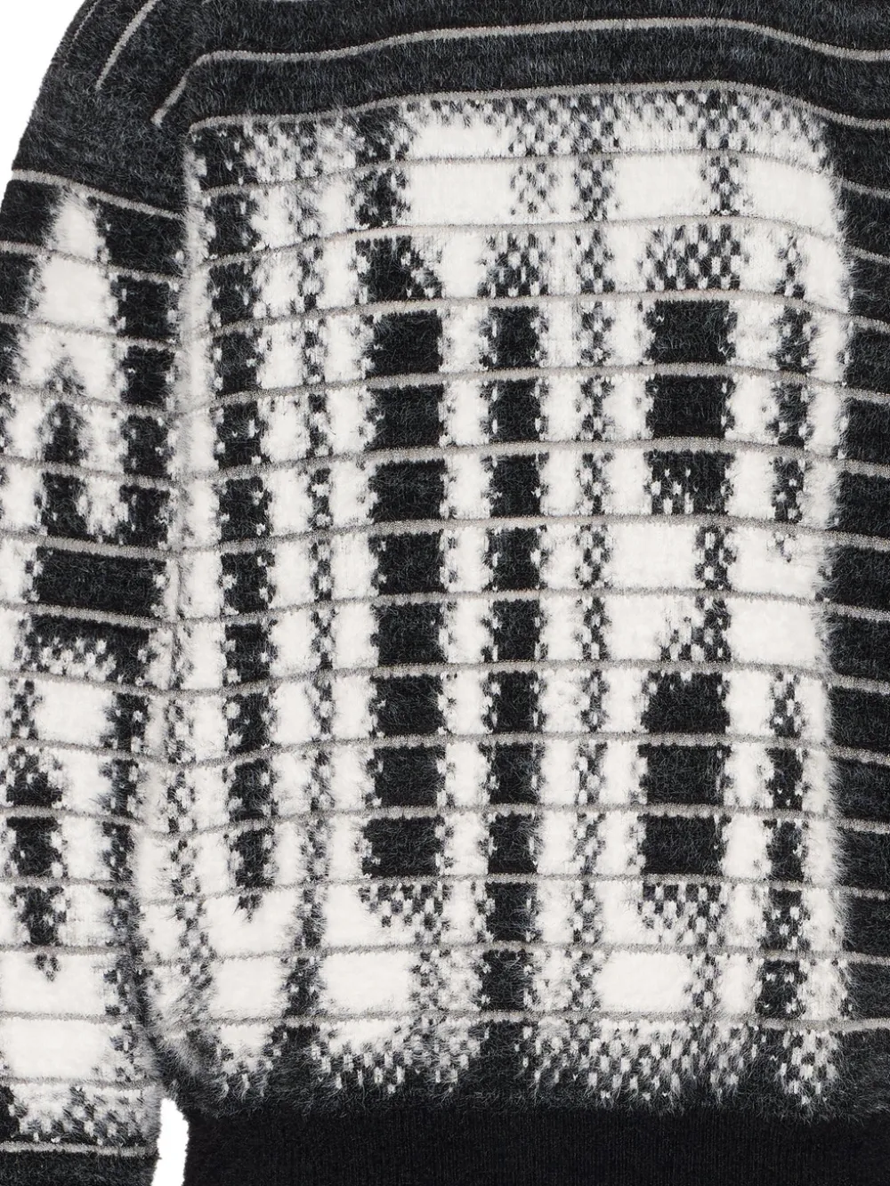 Jean Paul Gaultier Striped Jacquard Crew-neck Sweater In Multi