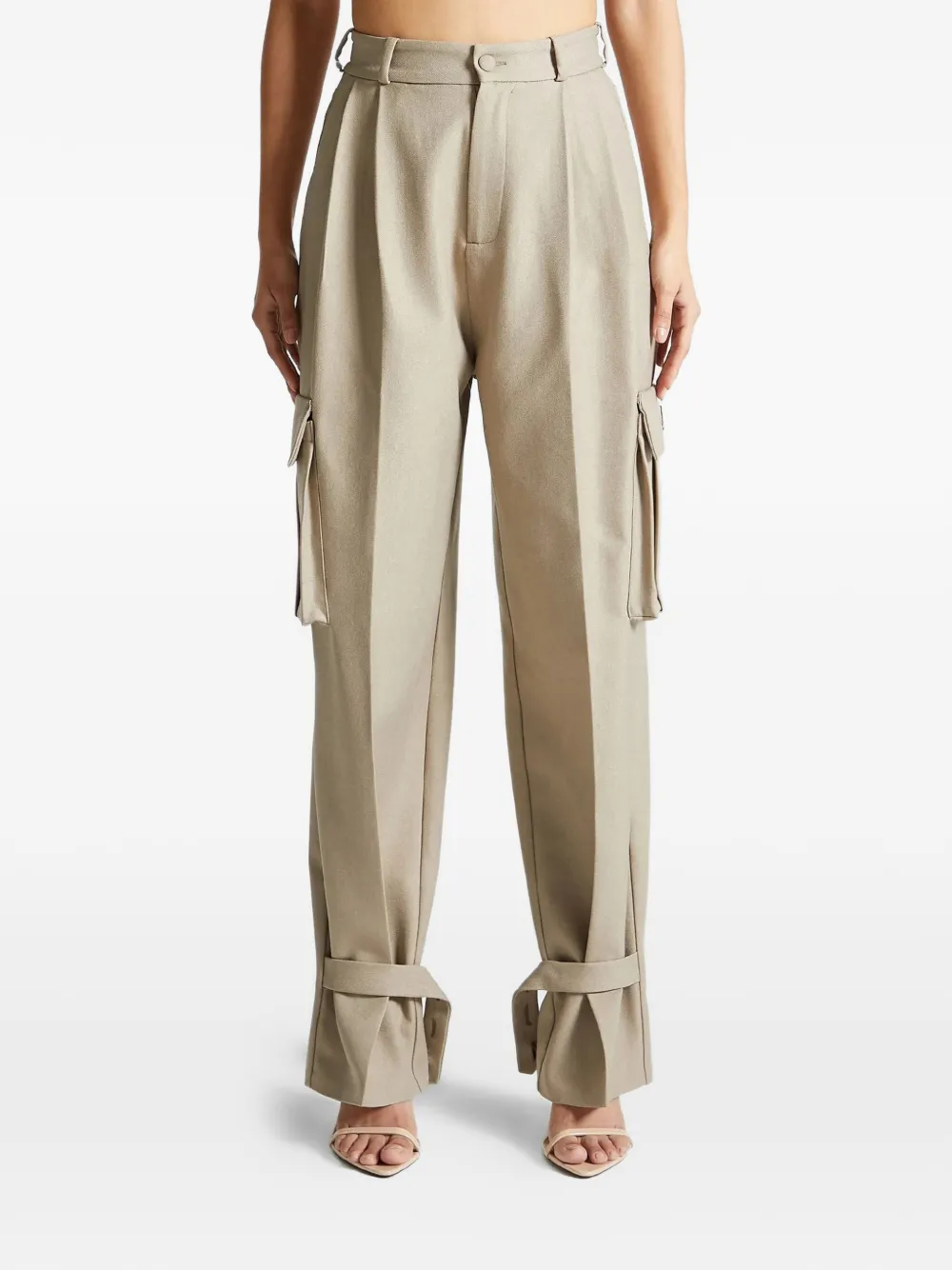 Manière De Voir pleated cargo trousers - Toni neutri