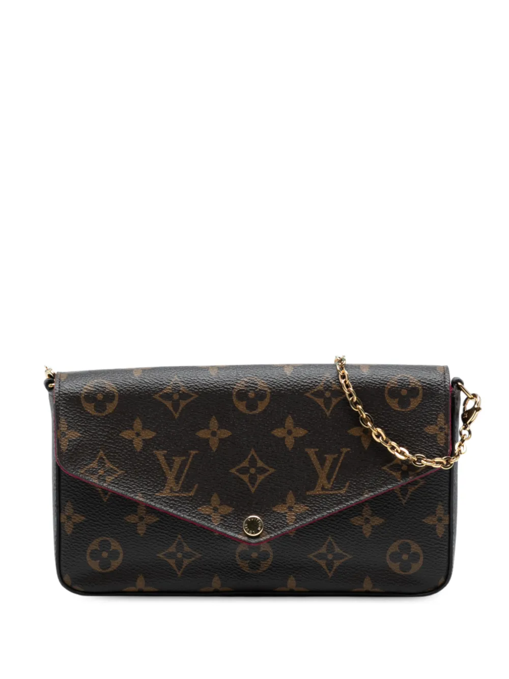 Louis Vuitton Pre-Owned Borsa a tracolla Felicie con monogramma 2019 - Marrone