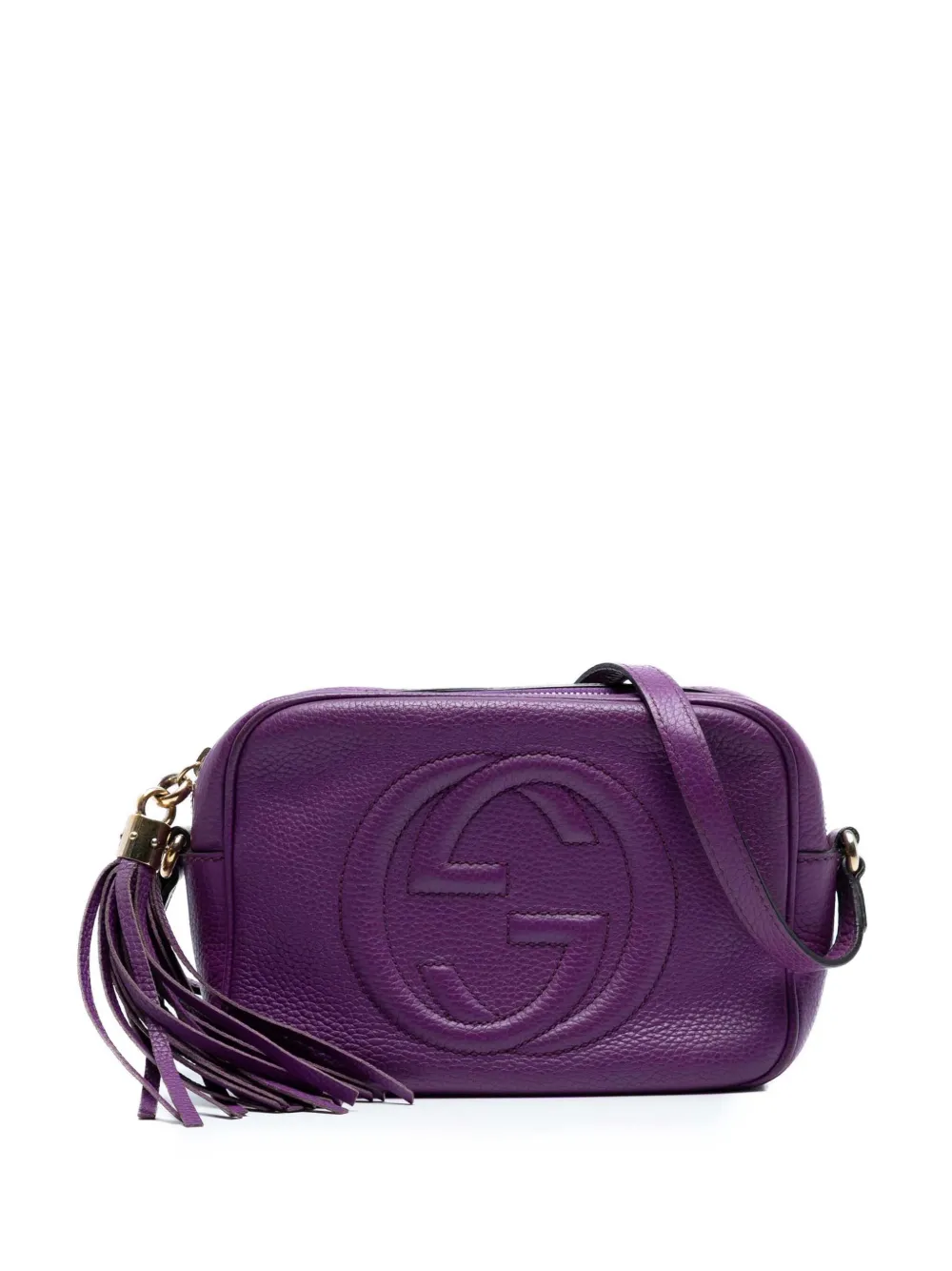 Gucci Pre-Owned Borsa a tracolla Soho Disco in pelle metallizzata 2016-2025 - Viola