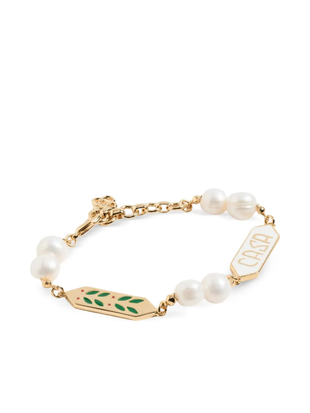 Casablanca Laurel pearl bracelet - Goud
