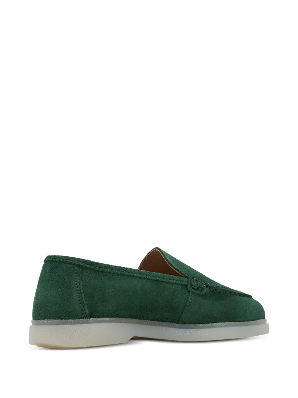 Forsa Dune loafers met stiksel Groen