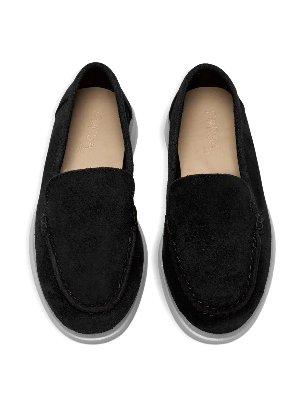 Forsa dune suede loafers Zwart
