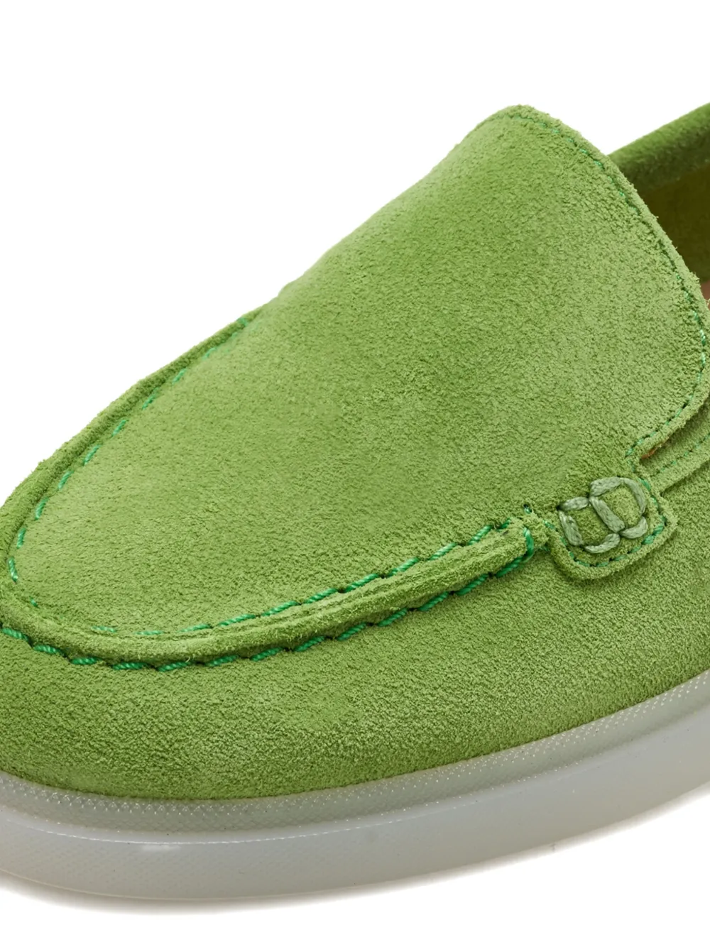 Forsa dune topstitching loafers Groen