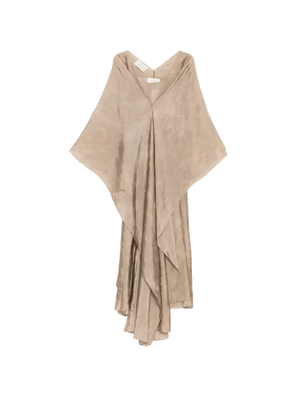 SHATHA ESSA Drapiertes Maxikleid - Nude