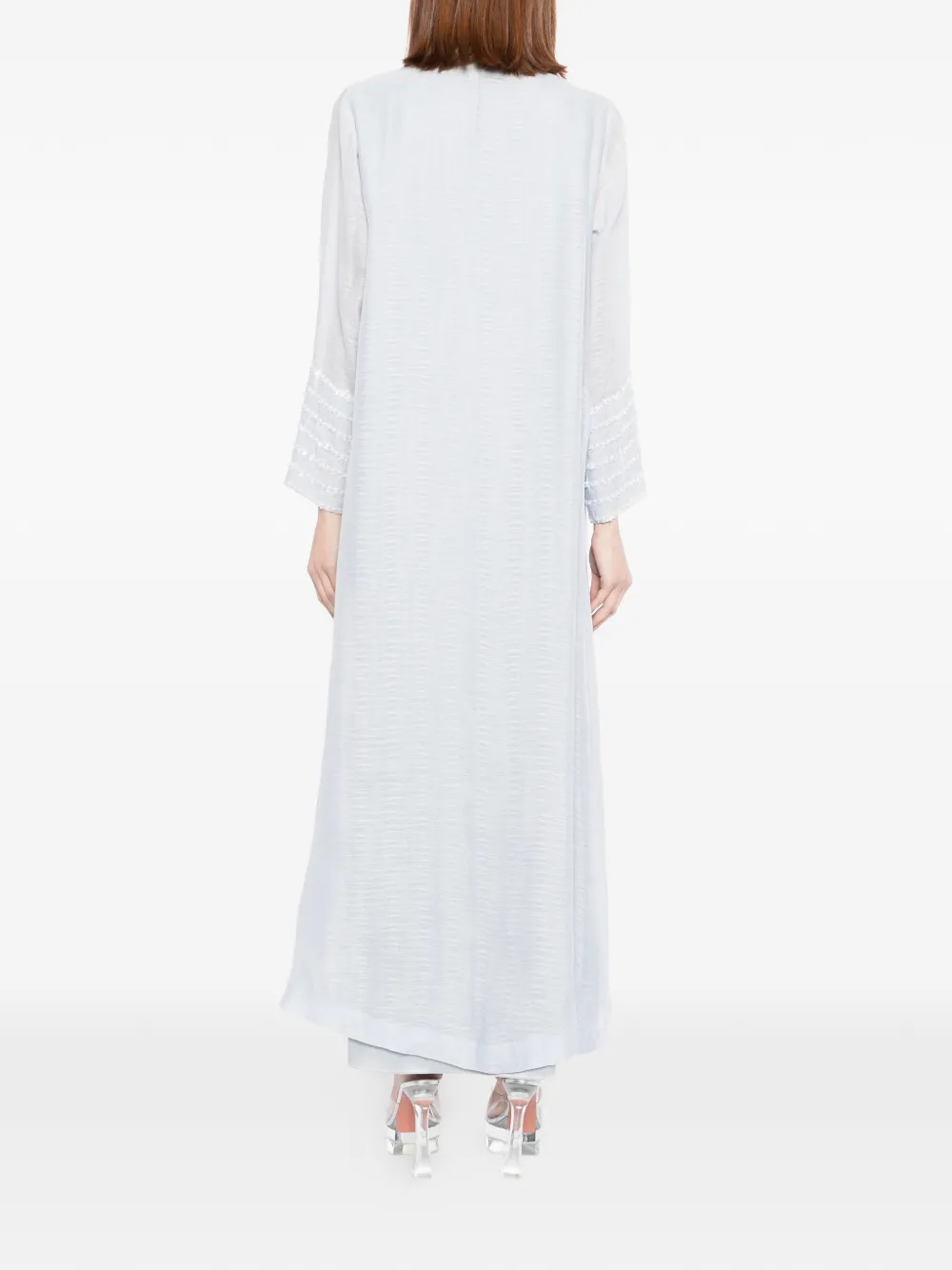SHATHA ESSA Maxi-jurk met bloemenprint Blauw