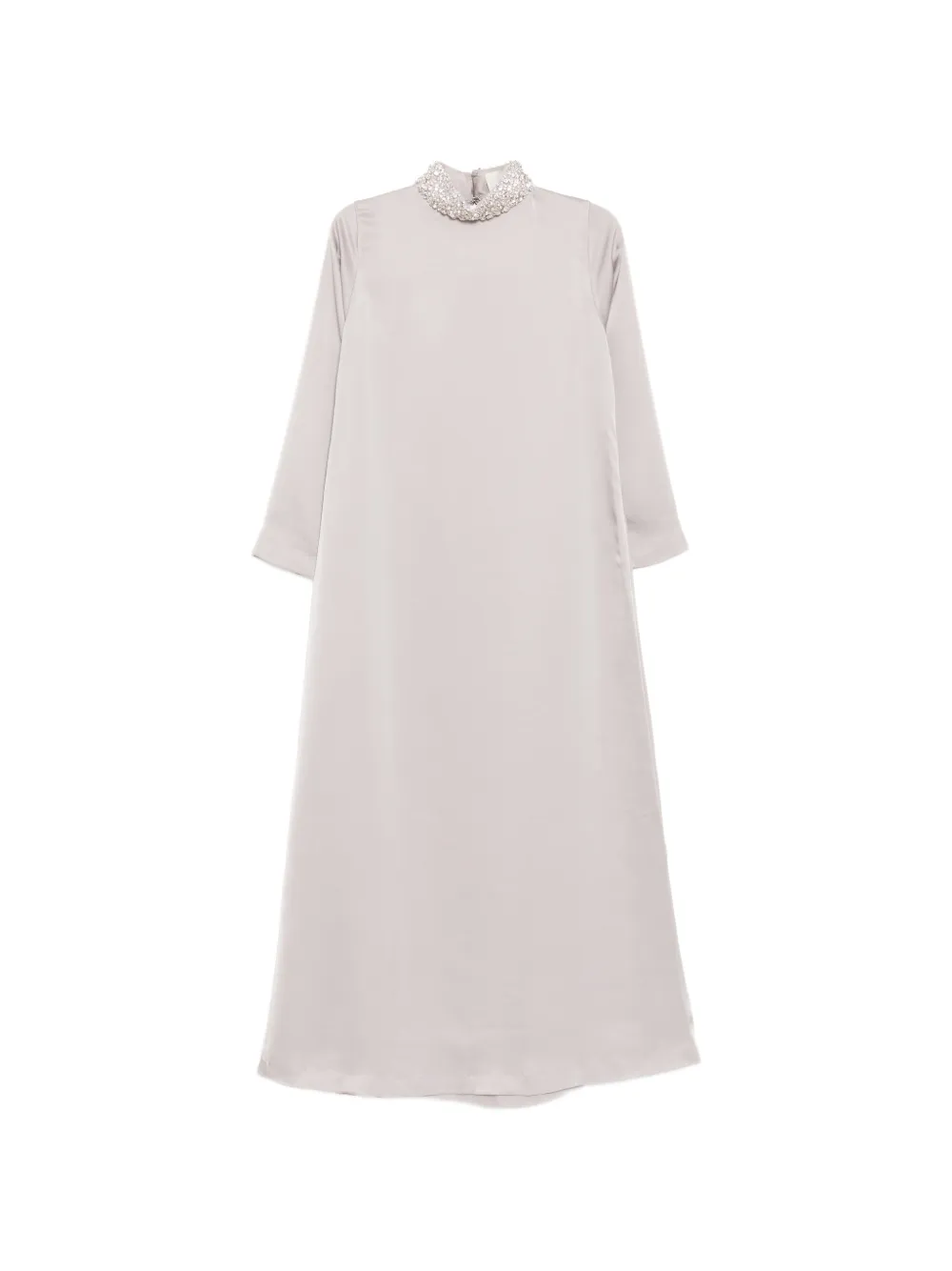 SHATHA ESSA crystal-embellished maxi dress - Grey