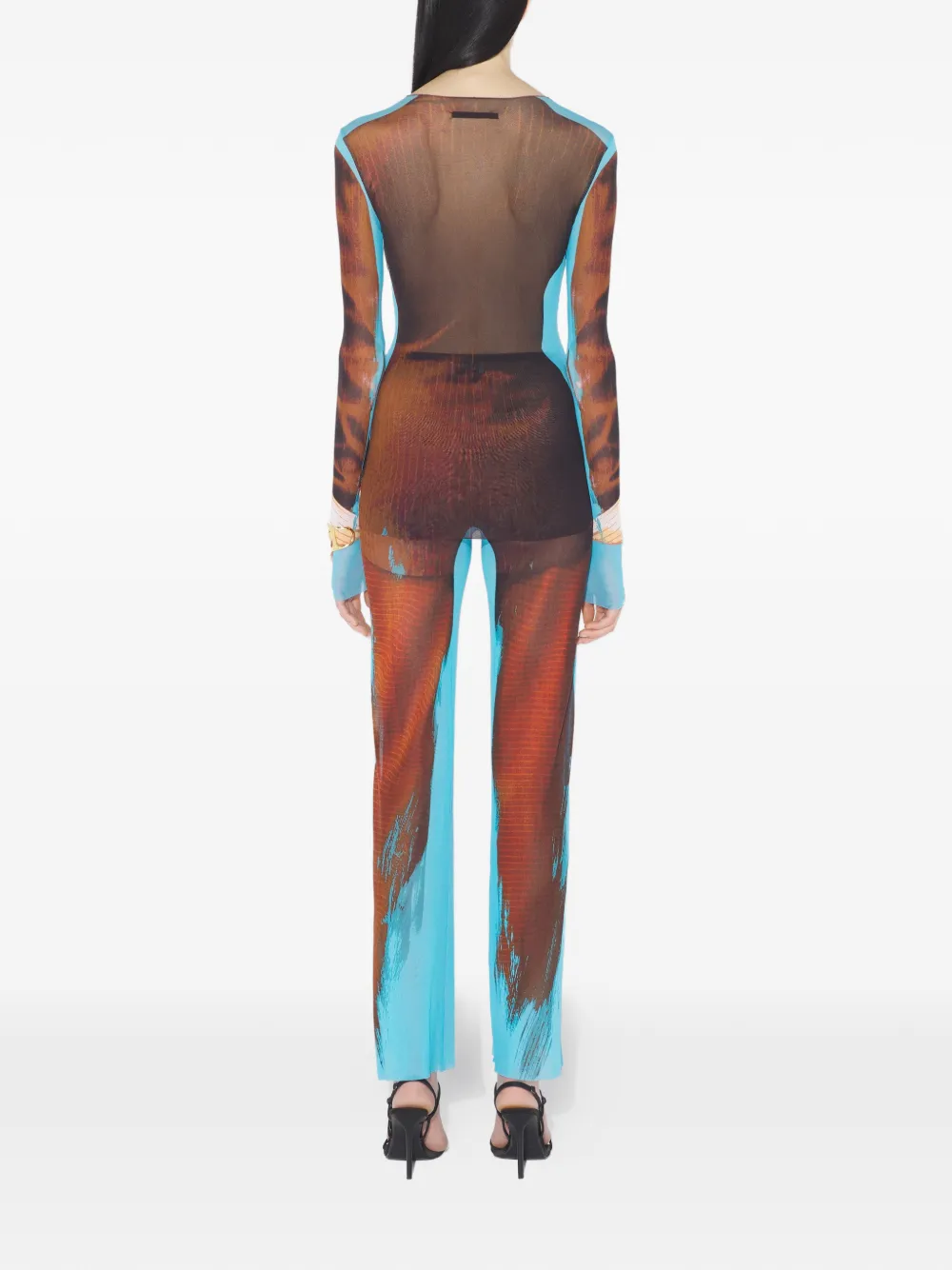 Jean Paul Gaultier Re-editionlong-sleeves Top In Brown