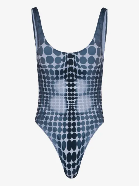 Jean Paul Gaultier traje de baño con estampado de lunares