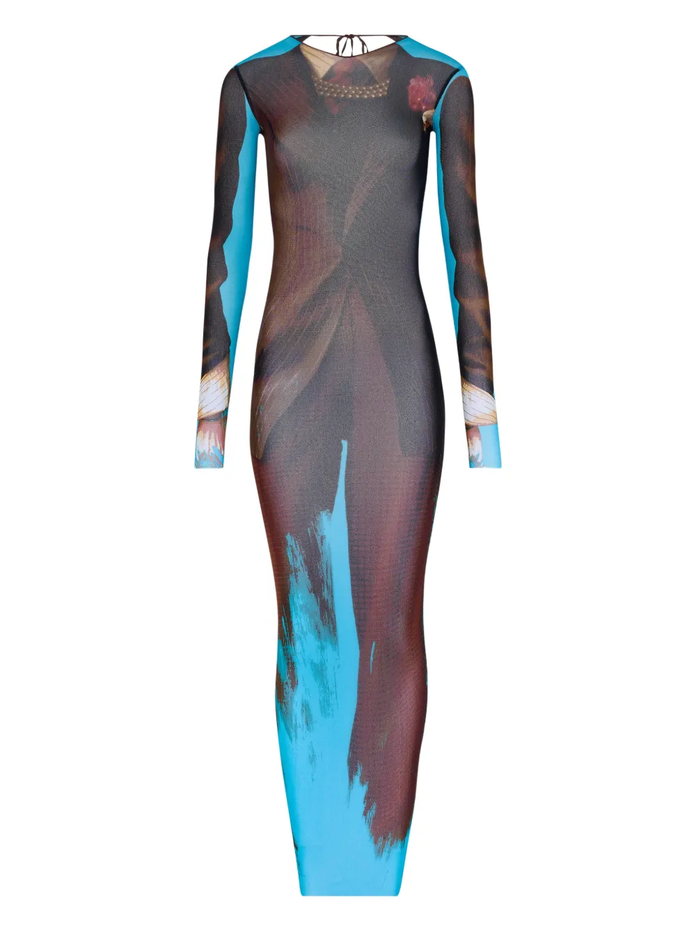 Jean Paul Gaultier Abito lungo Tennis con scollatura posteriore - Marrone