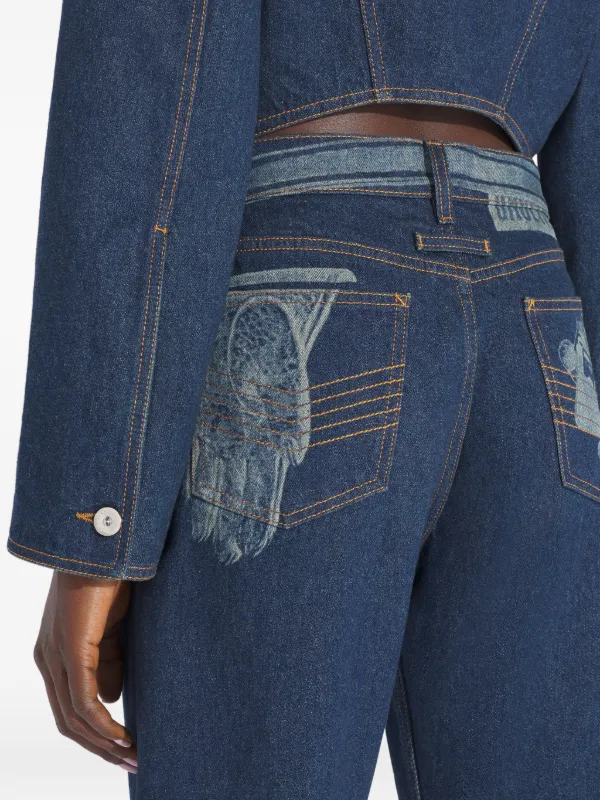 Jean Paul Gaultier トロンプルイユ ジーンズ | ブルー | FARFETCH JP