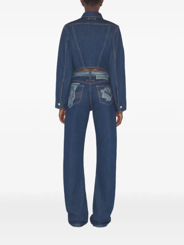 Jean Paul Gaultier トロンプルイユ ジーンズ | ブルー | FARFETCH JP