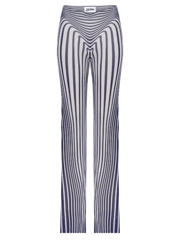 Jean Paul Gaultier The Body Morphing Elasticated Trousers in White