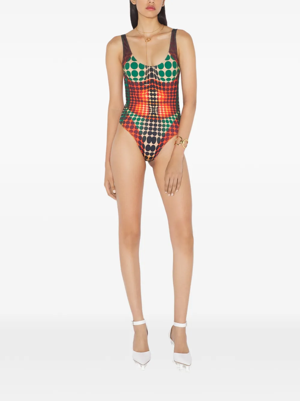 Jean Paul Gaultier Re-edition badpak met print Rood