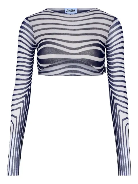 Jean Paul Gaultier Blusa mangas longas com listras