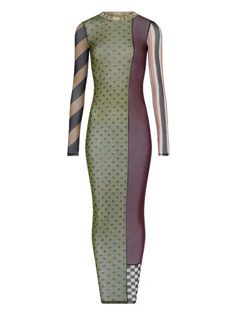 Jean Paul Gaultier robe longue à design patchwork