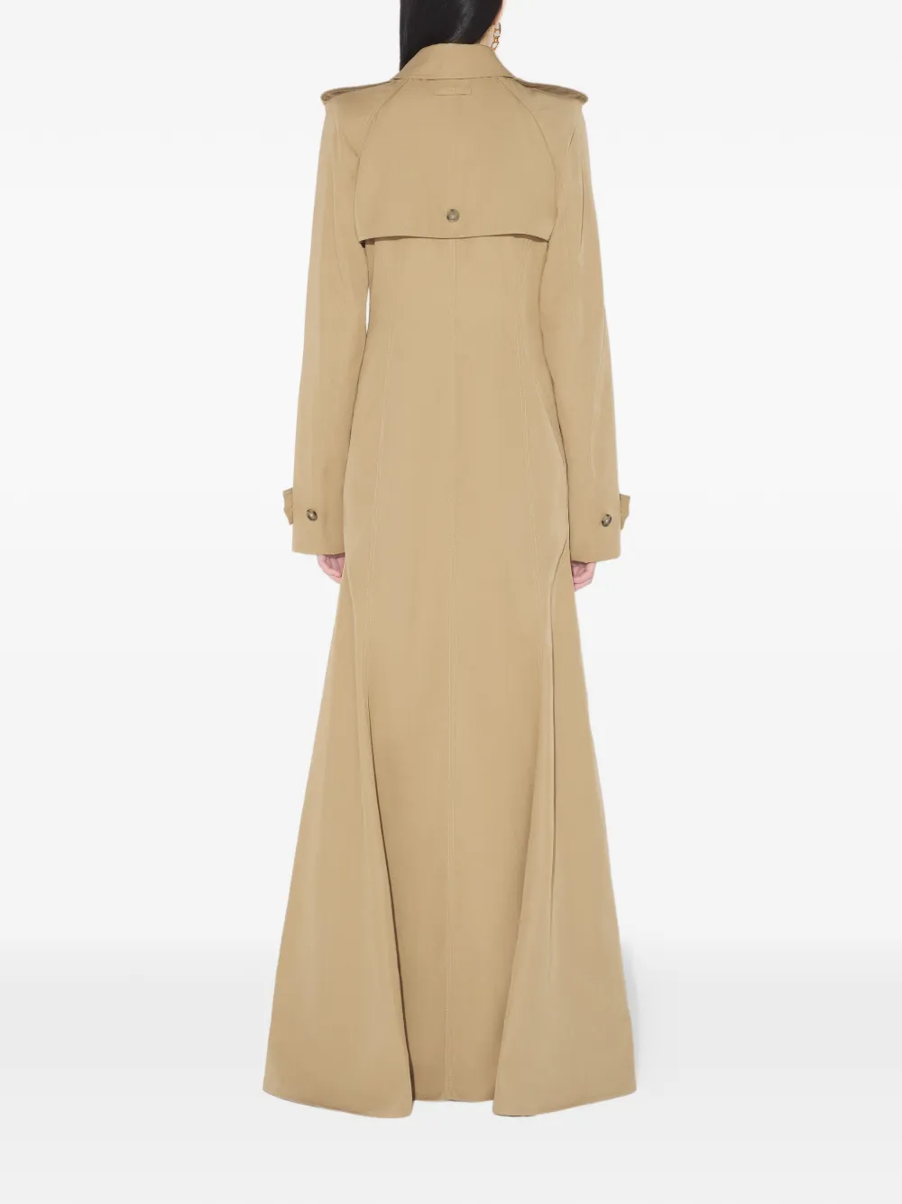 Jean Paul Gaultier Trenchcoat met ceintuur en knopen Beige