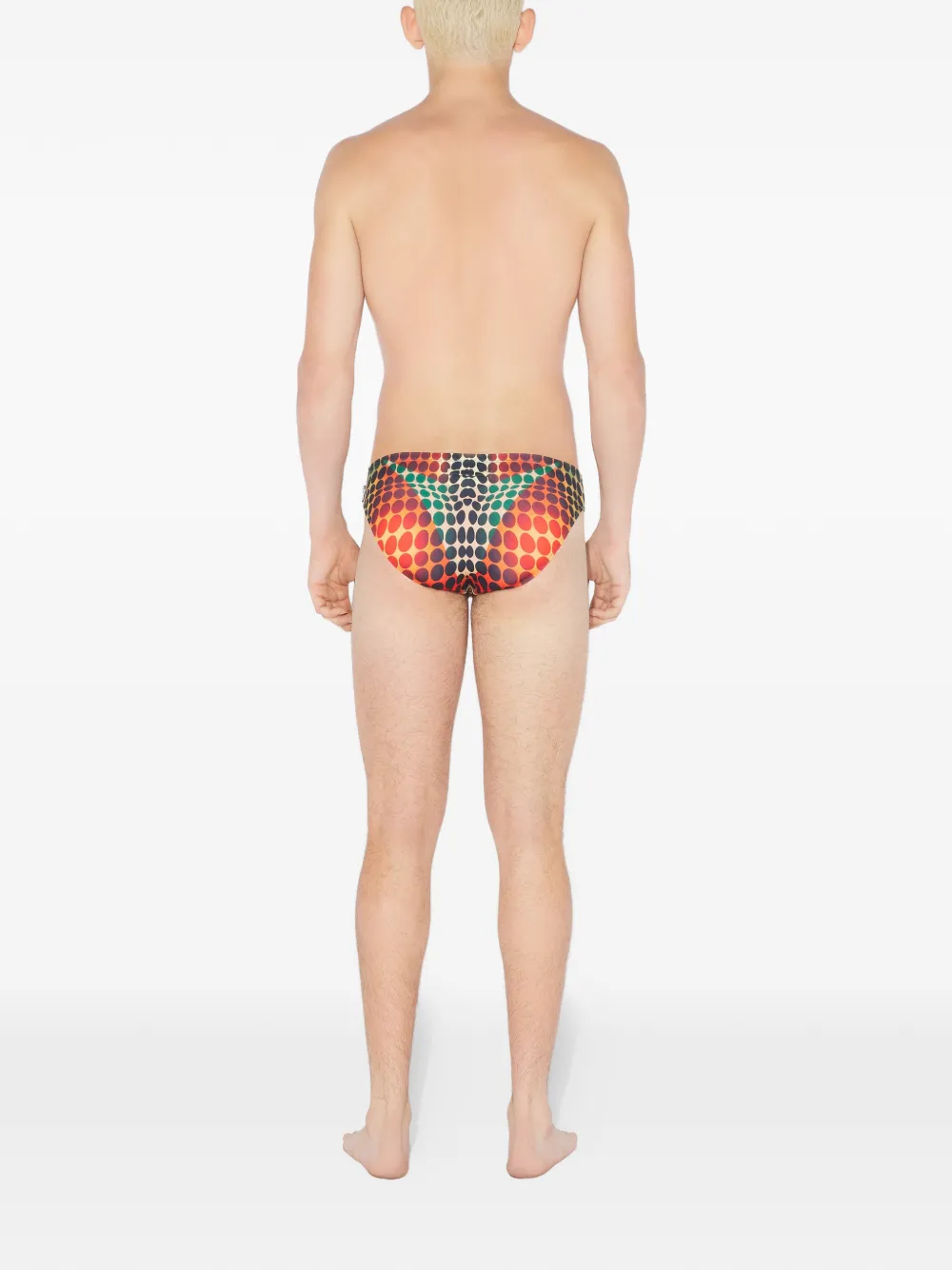 Jean Paul Gaultier dots-print swim brief Oranje