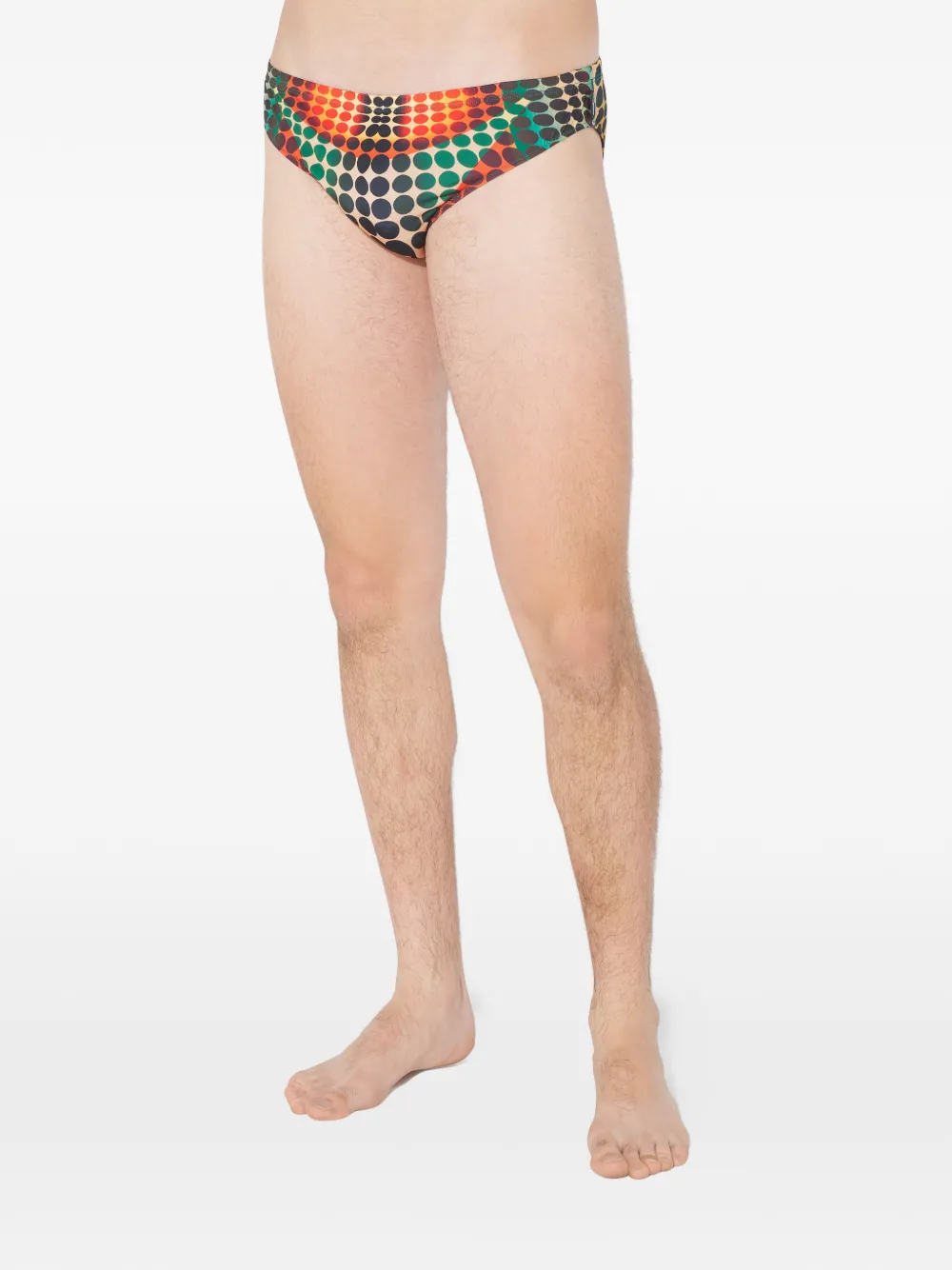 Jean Paul Gaultier dots-print swim brief Oranje