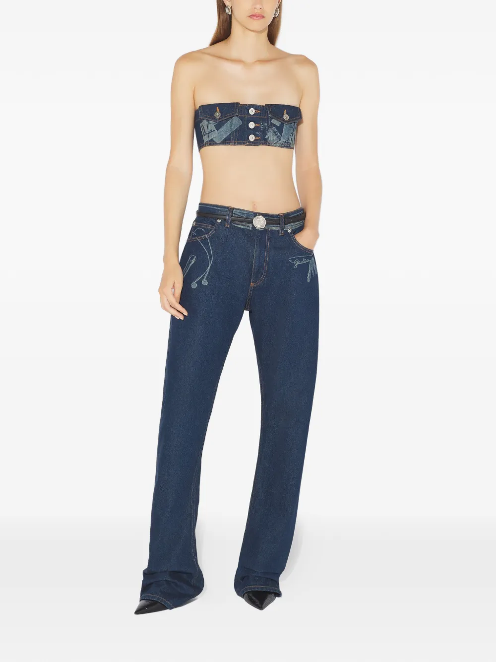 Jean Paul Gaultier top con estampado trompe l'oeil | Chalecos y camisetas | Image 2