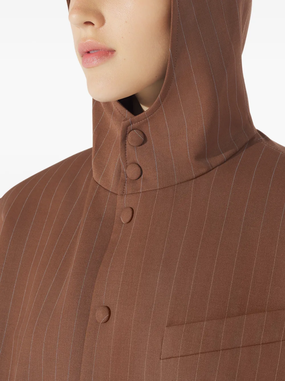 Jean Paul Gaultier Jack met krijtstreep en capuchon Bruin