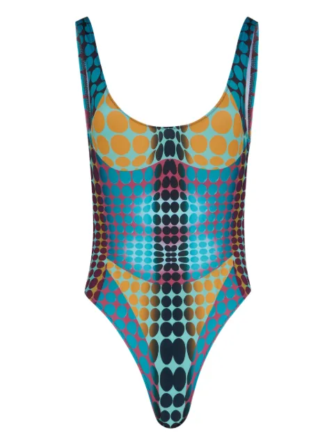 Jean Paul Gaultier Re-edition printed swimsuit