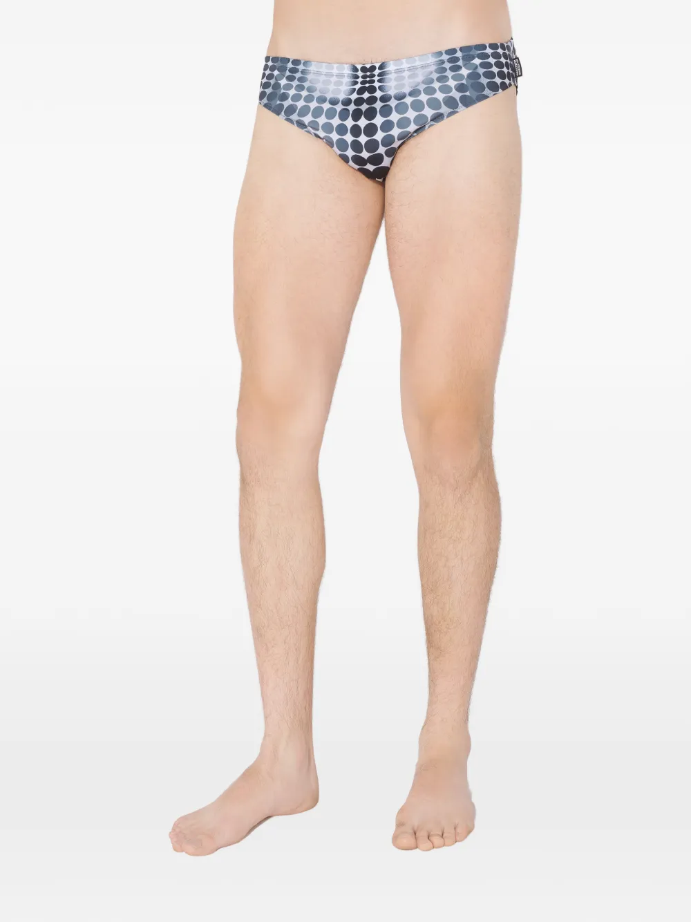 Jean Paul Gaultier Re-edition printed swim brief Grijs