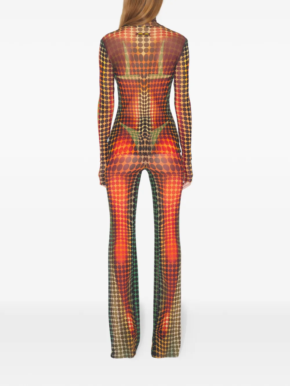 Jean Paul Gaultier Re-edition Flared Trousers In Yellow