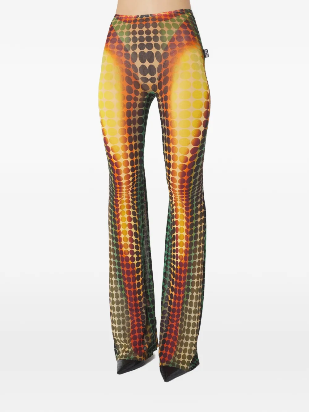 Jean Paul Gaultier Re-edition Flared Trousers In Yellow