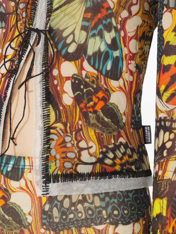 Jean Paul Gaultier Cardigan Mangas Longas | Marrom | FARFETCH BR