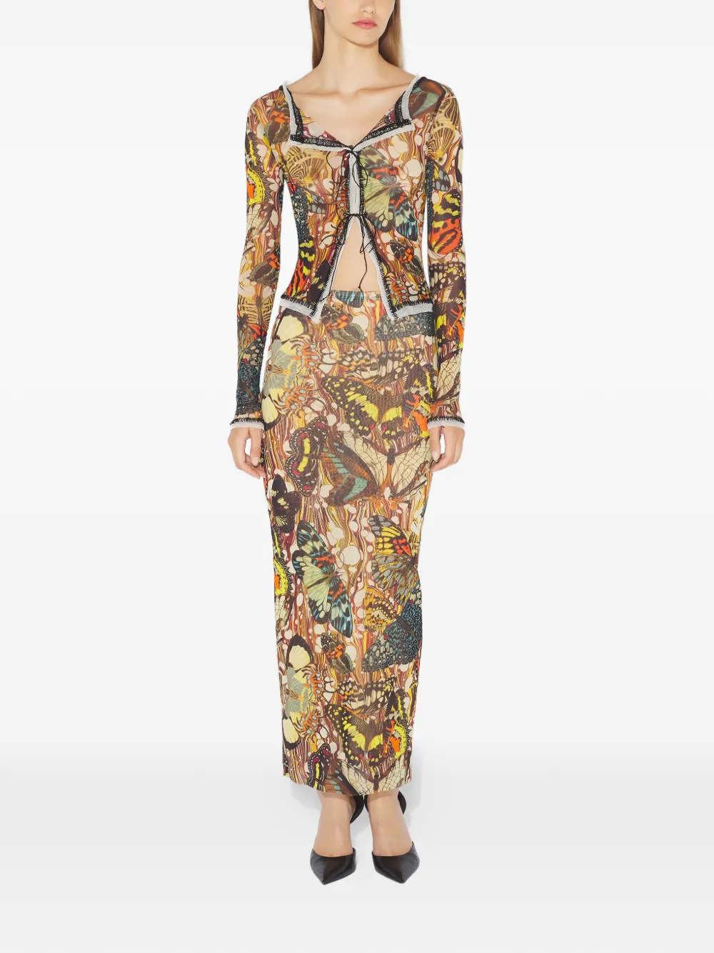  Jean Paul Gaultier Long-sleeves Cardigan - Brown 