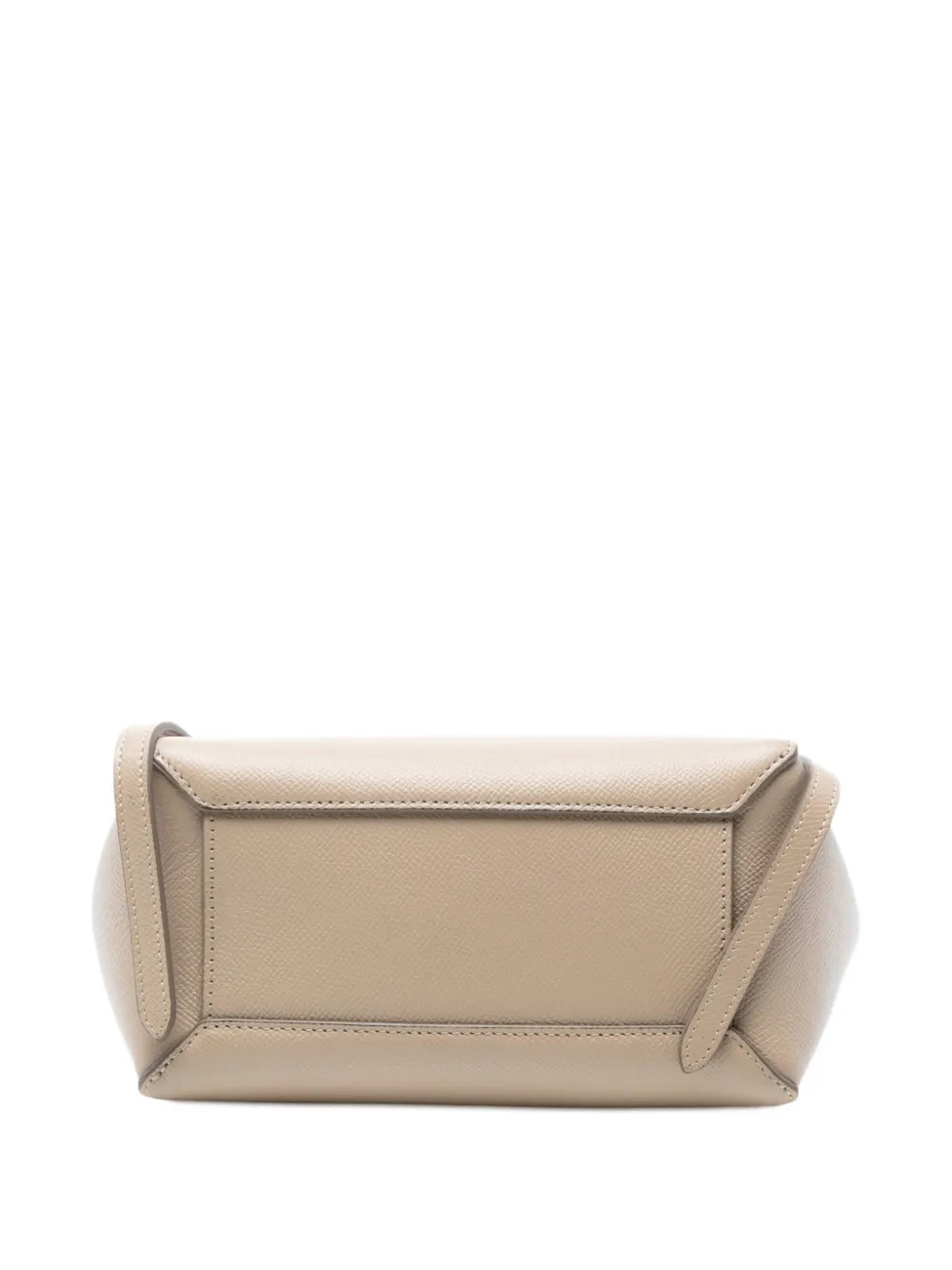 Pre-owned Celine 2021 Nano Grained Calfskin Belt Bag Satchel In Brown