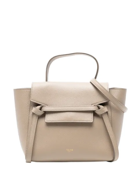 Celine Pre-Owned 2021 Nano Grained Calfskin Belt Bag satchel