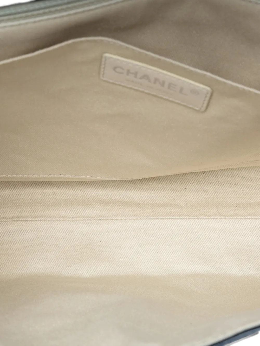 CHANEL Pre-owned 2011 Quilted Patent In The Business Flap Shoulder Bag In Blue