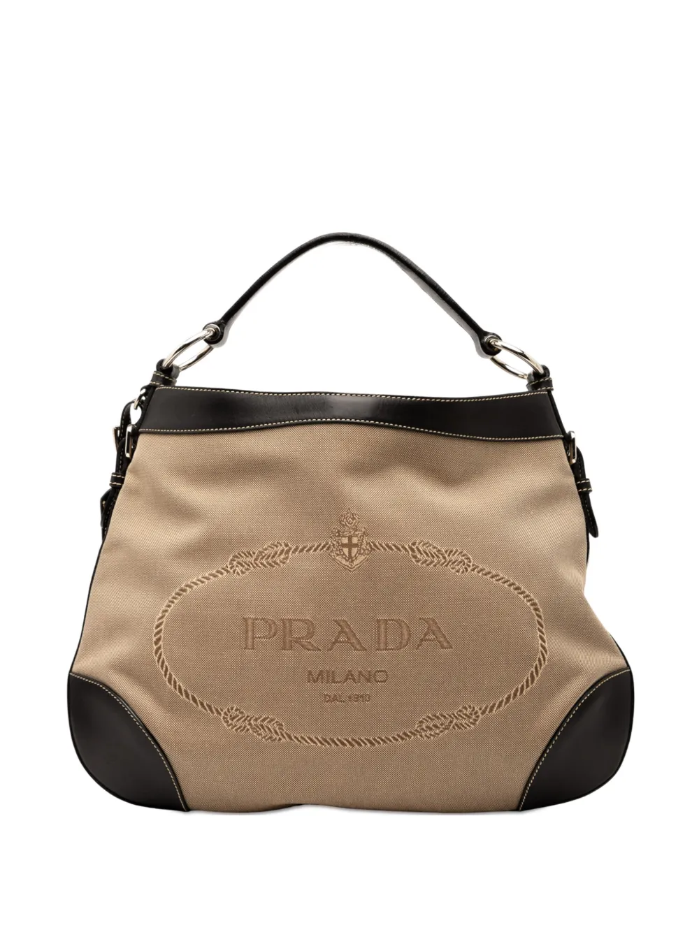 Prada Pre-Owned 2000-2025 Canvas Canapa Logo hobo bag | Brown | Image 1