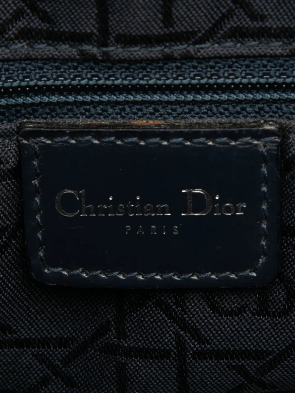 Pre-owned Dior 1999 Large Denim Cannage Acrylic Handles Lady  Satchel In Blue