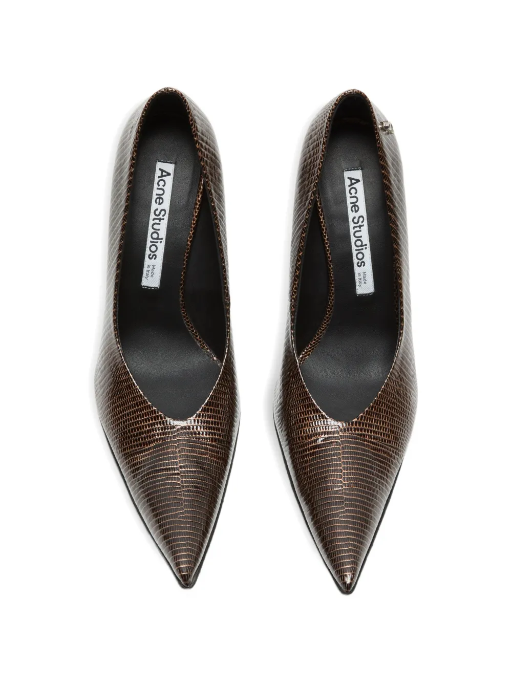 Acne Studios Pumps met puntige neus Bruin
