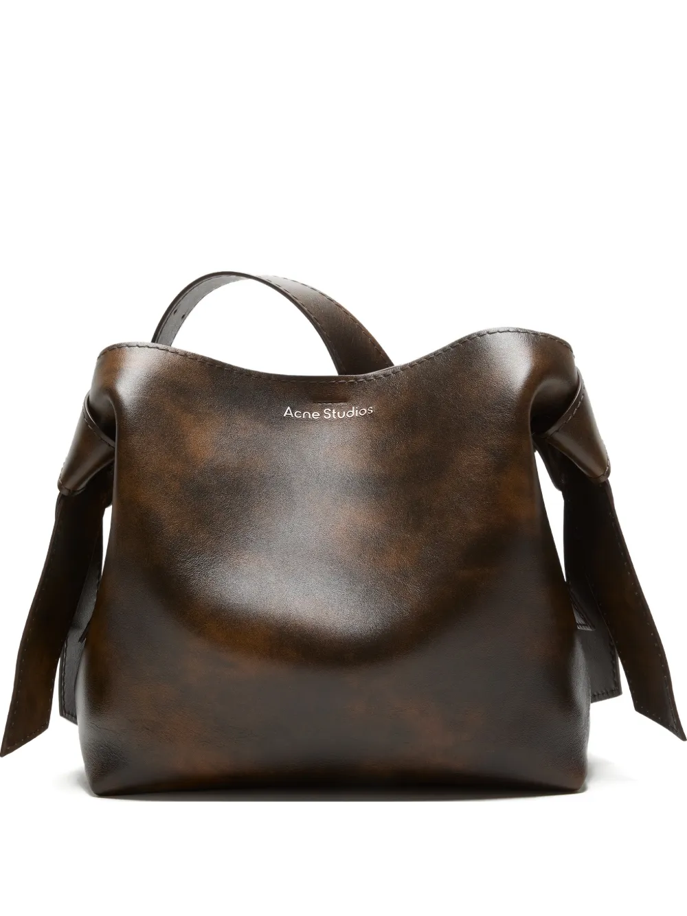 Acne Studios Mini Musubi Shoulder Bag In Brown