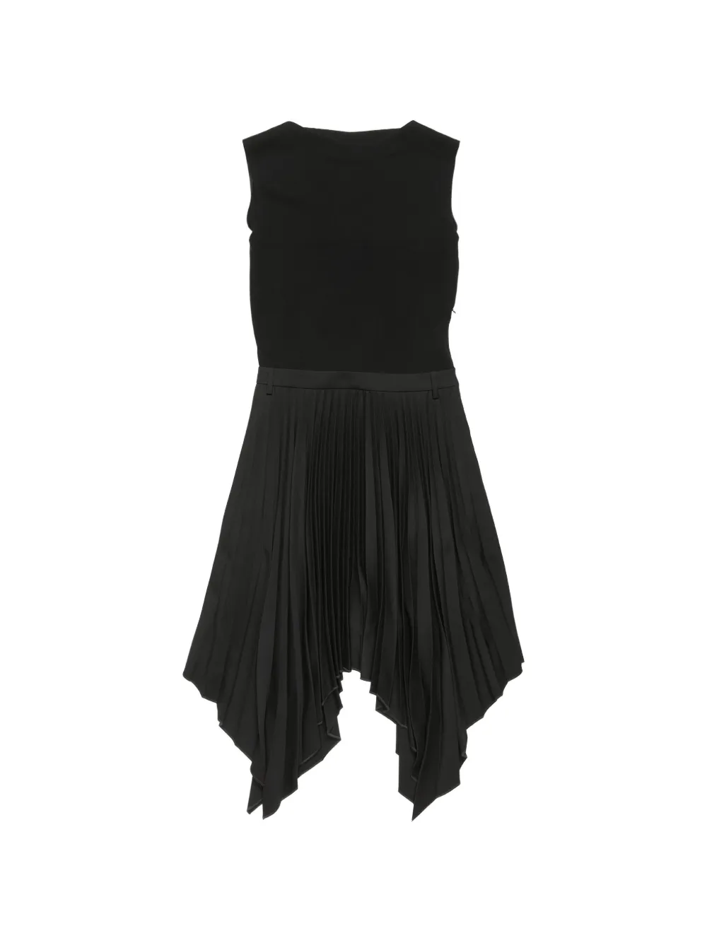 Acne Studios Midi-jurk met asymmetrische afwerking Zwart