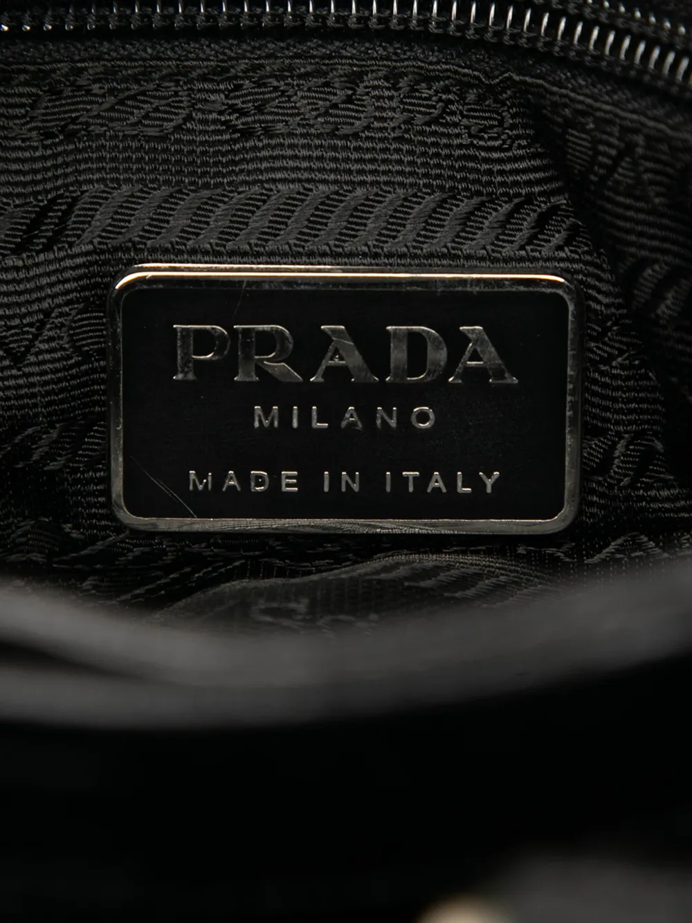 Pre-owned Prada 2000-2013 Wool Tote Bag In Black
