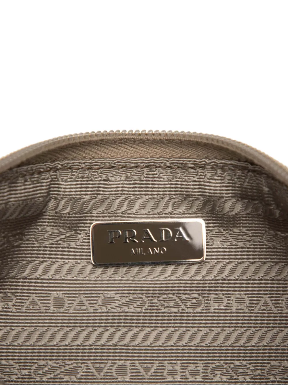 PRADA Pre-owned 2013-2025 Tessuto Clutch Bag In Brown