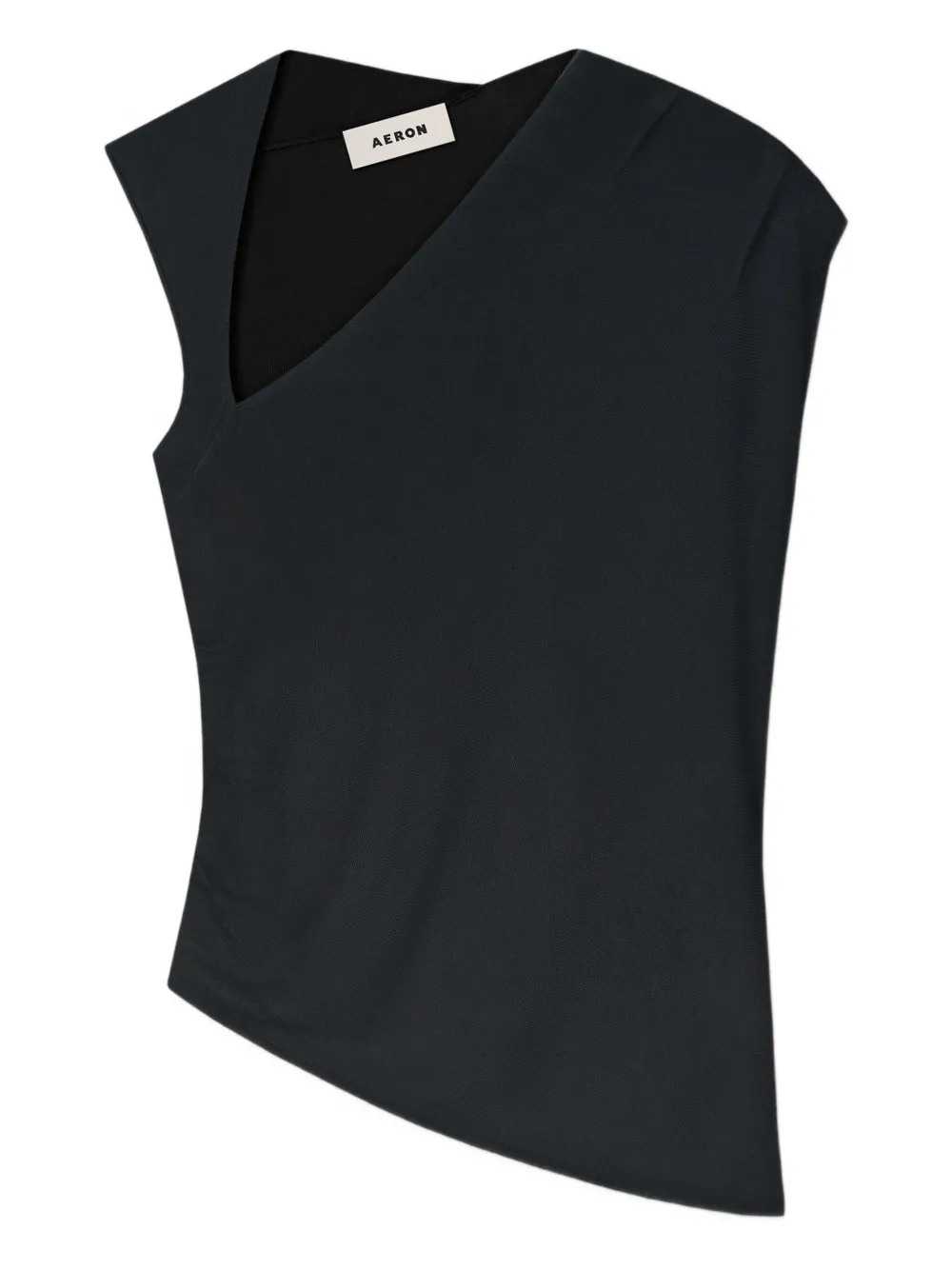 AERON Samantha asymmetric cut-out top - Schwarz