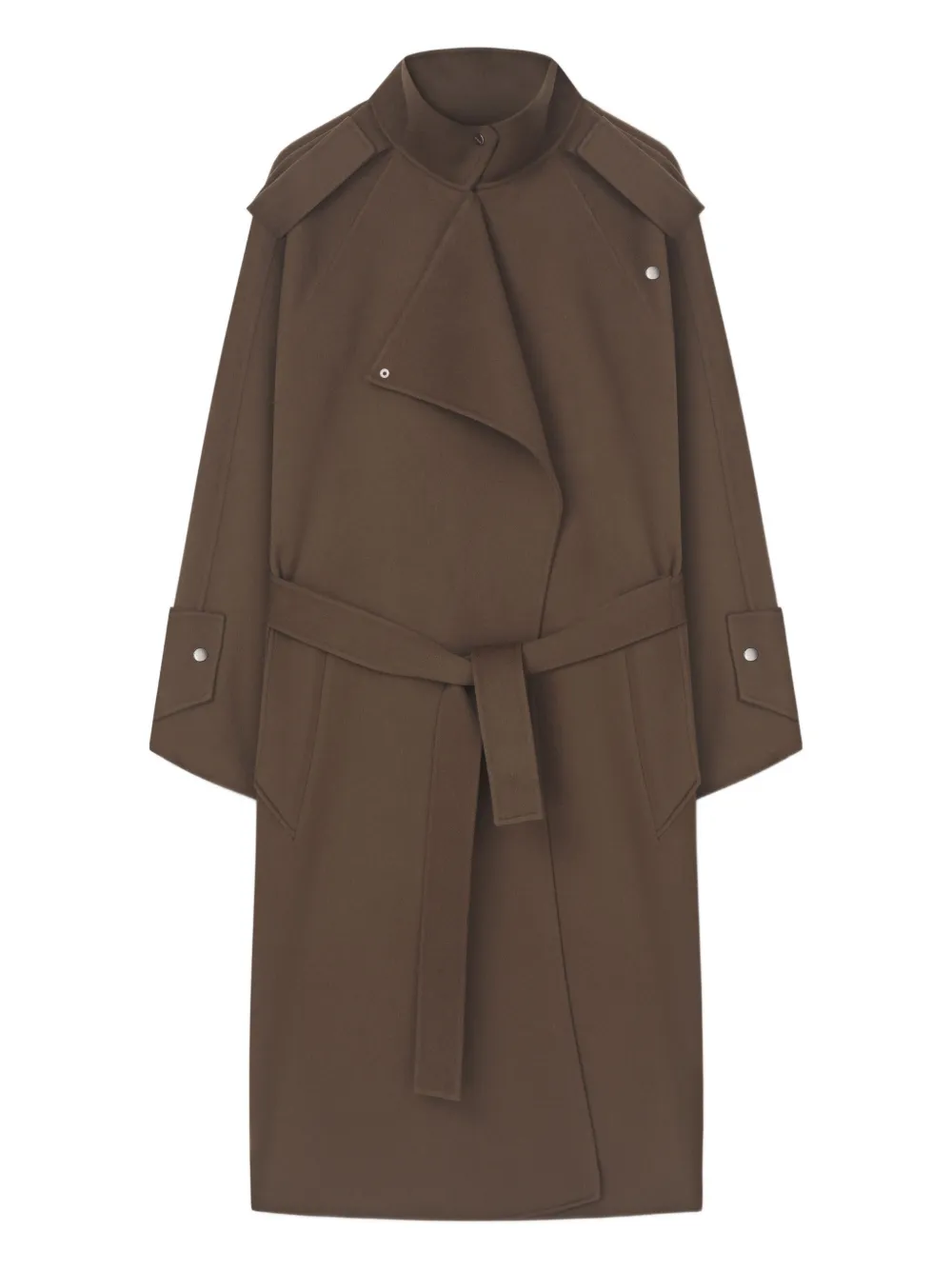 AERON Cody belted coat - Marrone