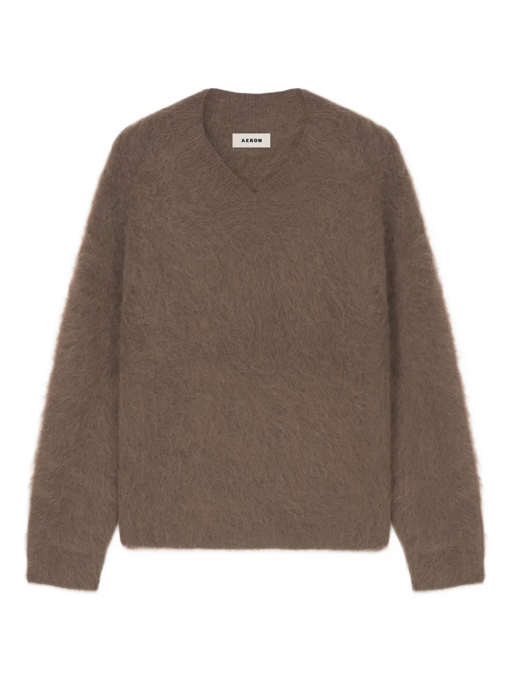 AERON Frank V-neck sweater - Marrone