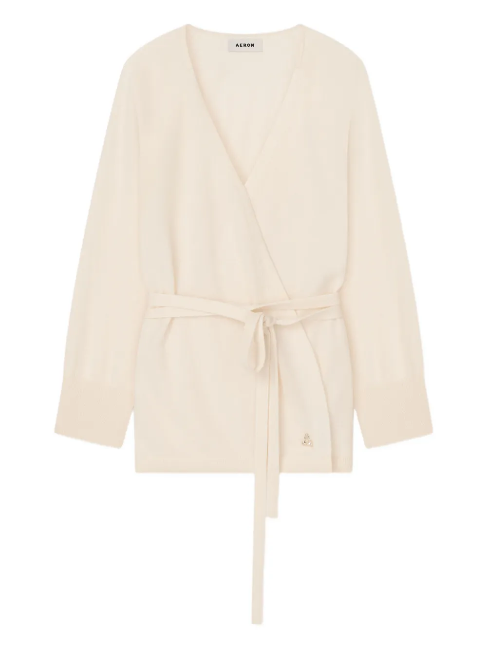 AERON Cloud belted wrap cardigan - Toni neutri