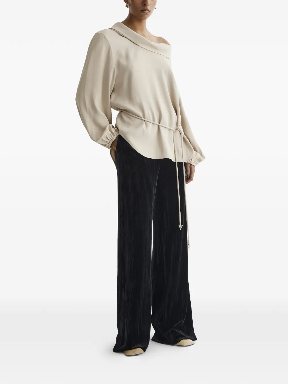  Aeron Soraya Cowl-neck Top - Neutrals 