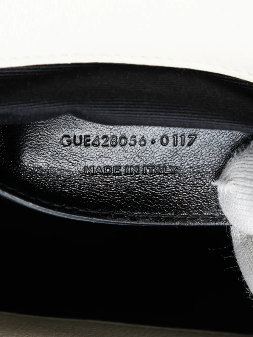 Pre-owned Saint Laurent 2017 Medium Chevron Sheepskin Monogram College Satchel In White